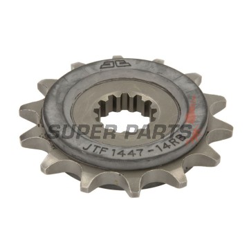 Преден пиньон -JT- JTF1447,14RB, 14 зъба, с гумен демпфер, Suzuki GW 250 2012-2017