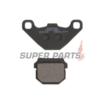 Накладки -FERODO- FDB313EF, Aprilia Pegaso/Tuareg/RS4 50-600 1989-2014; Kawasaki KDX/KMX/KX 100-250 1981-1998; Peugeot Vivacity/Speedake/Buxy 50-100 1994-2010; Suzuki Address/Street Magic 50-125 1995-2016