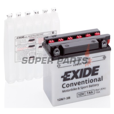 Акумулатор -EXIDE- 12N7-3B, 7Ah 12V
