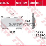Накладки -TRW- MCB737, Kawasaki Z/ZR/ZRX - Z800/Z900/Z1000, ZR800, ZRX400 - 400-1000cc, 1998-2018