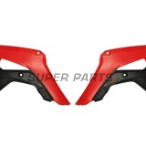 Предни странични пластмаси -POLISPORT- черно/червено, HONDA CRF 250/450 2017-2021