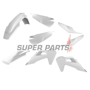 Пластмаси комплект -POLISPORT- бели, HUSQVARNA FC, TC 125-450 2019-2021
