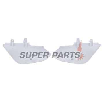 Задни странични пластмаси -POLISPORT- бели, HONDA CRF 50 2004-2023