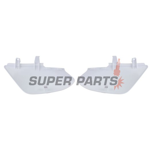 Задни странични пластмаси -POLISPORT- бели, HONDA CRF 50 2004-2023