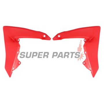 Предни странични пластмаси -POLISPORT- червени, HONDA CRF 110 2013-2018