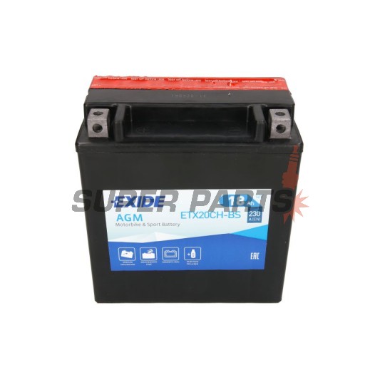 Акумулатор -EXIDE- YTX20CH-BS, 18Ah 12V