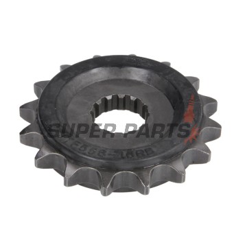 Преден пиньон -JT- JTF558,16RB, 16 зъба, с гумен демпфер, Derbi GPR 125 2004-2008, Gilera SC 125 2006-2008, Kawasaki Ninja 125 2018-2024, 2026, Z 125 2019-2024, 2026, Yamaha DT 125 1990-2006, DT 200 1988, TDR 125 1989-2001, TZR 125 1993-1999