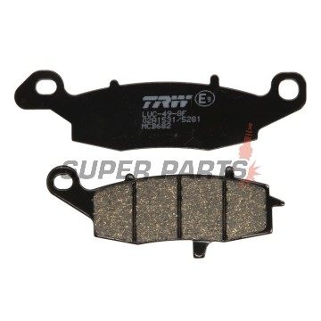 Накладки -TRW- MCB682, Kawasaki ER-5/ER-6, Versys, KLR, GPZ, Vulcan, Z750, Zephyr, ZR-7; Suzuki V-Strom, Bandit, GSX, GSR, SV650, Gladius, Intruder