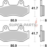 Накладки -BREMBO- 07055XS, Suzuki Burgman AN250/AN400 1998-2003