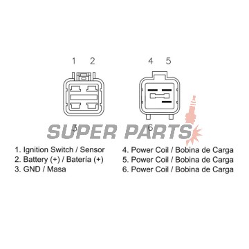 Реле за зареждане -DZE- реле-регулатор, 12V, 35A, ARCTIC CAT UTILITY; CAN-AM DS; KYMCO MONGOOSE, MXU 150/250/300 2003-2019