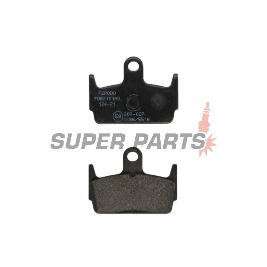 Накладки -FERODO- FDB2101AG, Honda X8R/SZX/XL 50 1977-2002; Kymco Heroism 150 1995-2000; SYM Jet Sport-X 50 2006-2010