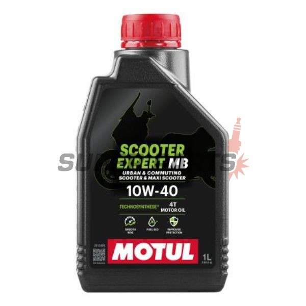 Двигателно масло -MOTUL- SCOOTER EXPERT MB, 10W40, полу-синтетика, 1L