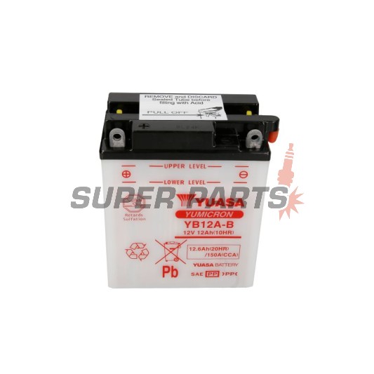 Акумулатор -YUASA- YB12A-B, 13Ah 12V