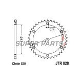 Заден пиньон -JT- JTR828,50, 50 зъба, стоманен, Cagiva T4E 350 1987-1991, T4E 500 1987-1990, T4R 350 1987-1991, T4R 500 1987, 1989-1990, Suzuki DR 600 1985-1989, DR 650 1990-1995, DR 750 1989, DR 800 1988-1993, 1999-2000, RM 250 1984-1986