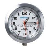 Аналогов часовник за мотор -OXFORD- AnaClock, сребрист, 39mm