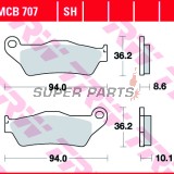 Накладки -TRW- MCB707, BMW HP2/K/R/S 850/1100/1150/1200/1300 GS, RT, RS, Rockster, Megamoto, S1000XR (1993-2018), Moto Guzzi California 1000 (2001-2006)