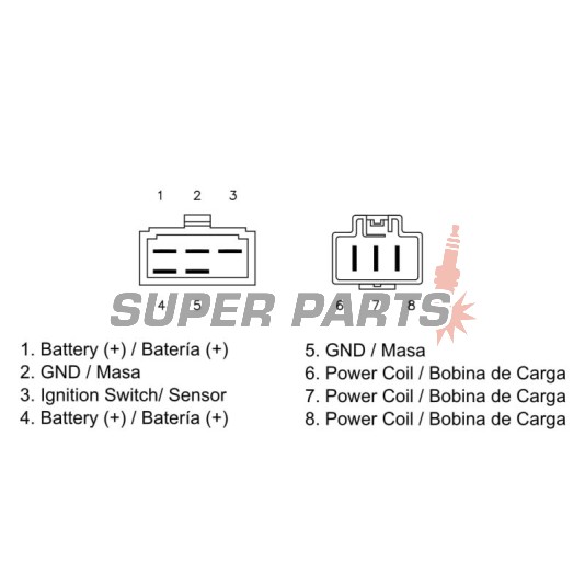 Реле за зареждане -DZE- реле-регулатор, 12V, 35A, HONDA VFR 800 2000-2001