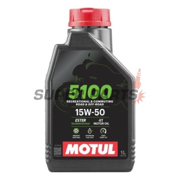 Двигателно масло -MOTUL- 5100, 15W50, полу-синтетика + естер, 1L