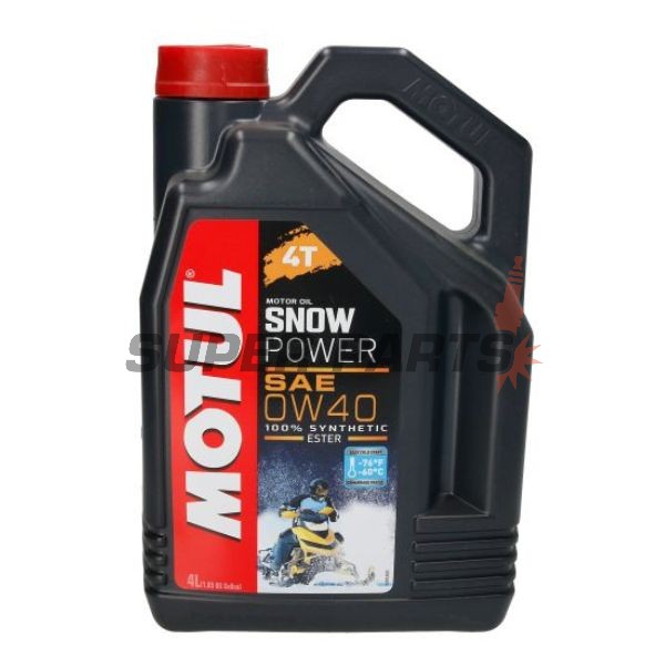 Двигателно масло -MOTUL- SNOWPOWER, 0W40, пълна синтетика + естер, 4L