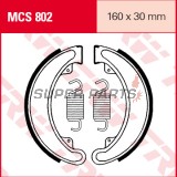 Накладки (челюст) -TRW- MCS802, 160x30mm, Honda CB250/360/400 Four (1968-1979), TRX300 2x4/4x4 (1988-2000)