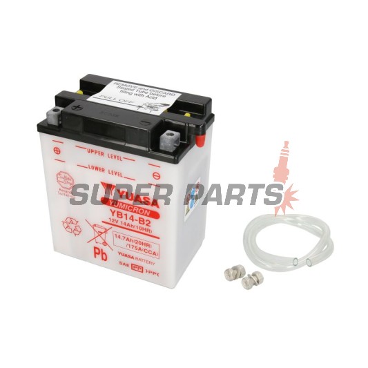 Акумулатор -YUASA- YB14-B2, 15Ah 12V
