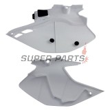 Задни странични пластмаси -POLISPORT- черно/бяло, YAMAHA WR 250/450 2007-2014