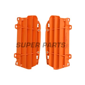 Протектори за радиатор -POLISPORT- оранжев, KTM EXC, EXC-F, SX, SX-F 65-500 2023-2024