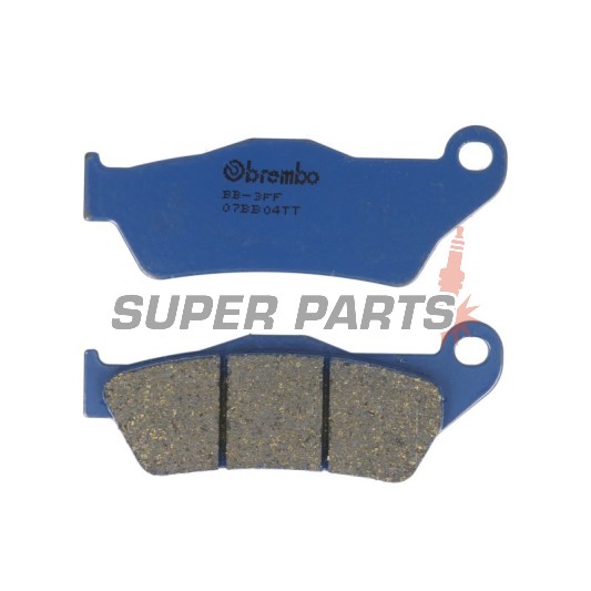 Накладки -BREMBO- 07BB04TT, Aprilia Pegaso & MX, Cagiva Elefant, Ducati Monster & Multistrada, Gas Gas EC, Gilera Nexus, Husaberg FE/FC, Husqvarna TE/WR/SM, KTM EXC/LC4/SX, MBK Doodo, Piaggio X9, Suzuki Burgman, Yamaha TT & Majesty