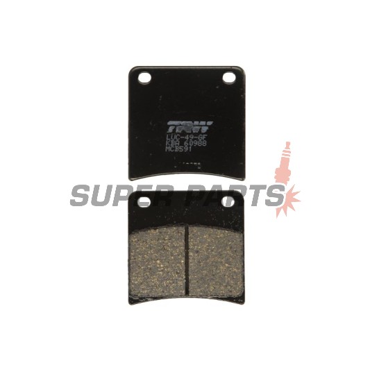 Накладки -TRW- MCB591, Kawasaki Z1300/ZG1300 DFI, Z500B, Suzuki GSX600F/750F/1100F Katana, GSX1100G, VX800 (1979-1997)