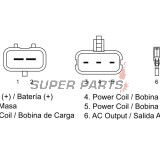 Реле за зареждане -DZE- реле-регулатор, 12V, 35A, POLARIS RANGER, RZR, SPORTSMAN 500/800 2010-2015