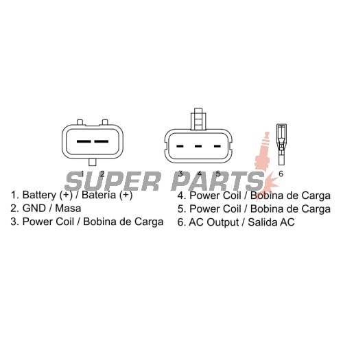 Реле за зареждане -DZE- реле-регулатор, 12V, 35A, POLARIS RANGER, RZR, SPORTSMAN 500/800 2010-2015
