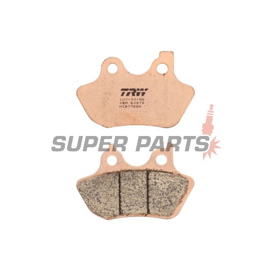 Накладки -TRW- MCB778SH, Harley Davidson FLHR Road King, FLHT Electra Glide, FLHX Street Glide, FLST Fat Boy/Softail, FLTR Road Glide, FXD Dyna, FXST Softail, VRSC V-Rod, XL Sportster - 883-1586cc, 1999-2007