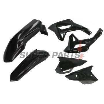 Пластмаси комплект -POLISPORT- черни, HONDA CRF 450 2022-2023