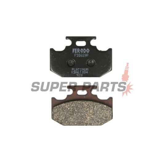 Накладки -FERODO- FDB659P, Kawasaki KX, Suzuki DR / RM, Yamaha TT / WR / YZ 125-650 1989-2002