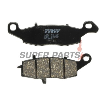 Накладки -TRW- MCB681, Kawasaki ER-6F/ER-6N, Versys 650, VN/Vulcan, W650/W800, Z750/ZR-7; Suzuki V-Strom, SV650, GS500, Bandit, Intruder/VanVan (1995-2020)