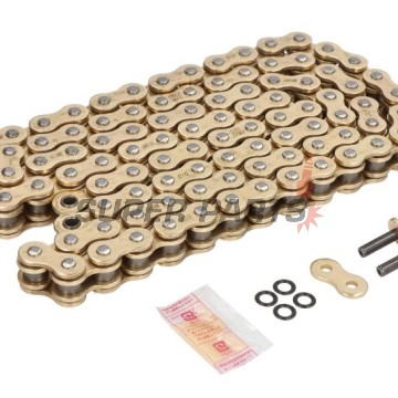 Верига -DID- 520ZVMXG&G-98, размер 520, 98 звена, двойно усилена, златиста