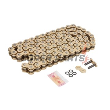 Верига -DID- 520ZVMXG&G-98, размер 520, 98 звена, двойно усилена, златиста