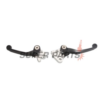 Ръчки комплект -ZAP TECHNIX- сгъваеми, черни, Kawasaki KX250F / KX450F 2005-2012