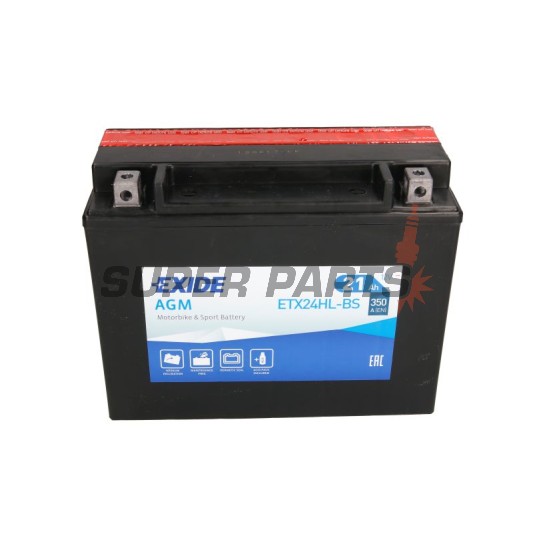 Акумулатор -EXIDE- YTX24HL-BS, 21Ah 12V