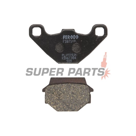Накладки -FERODO- FDB731P, Aprilia MX 125 (2003-2007), RX 125 (2000-2001), Cagiva WMX 125 (1989), Husqvarna TC 510 & TE 510 (1990-1991)