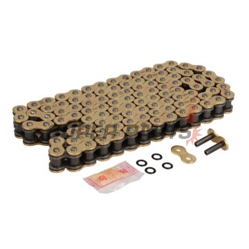 Верига -DID- 530VX3G&B-106, размер 530, 106 звена, усилена, злато/черна