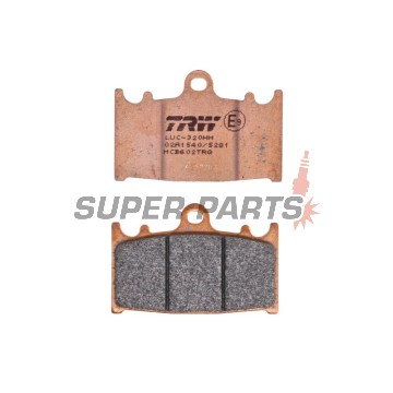 Накладки -TRW- MCB602TRQ, Kawasaki GPZ, KLZ, VN, ZR, ZX, ZX-6R, ZX-9R, ZXR, ZZR 1989-2019; Suzuki GSF, GSR, GSX, GSX-R, RGV, SV 1988-2017