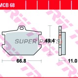 Накладки -TRW- MCB68, Yamaha SR500 (1984-1989), XJ650 (1980-1982), XS250/360/650/750/850/1100 (1976-1983), XV1000 TR1 (1981-1984)