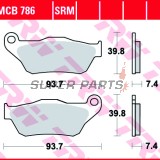 Накладки -TRW- MCB786SRM, синтеровани, Yamaha YP X-Max 125R/250R (2005-2009)