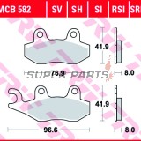 Накладки -TRW- MCB582, ATK 250/260/406, CAN-AM Commander/Maverick 800/1000, Kawasaki Brute Force/KLX/KVF/Teryx, Suzuki DR/RM/LT-R, Yamaha TT/WR/XTZ/YFM/YFZ/YXR/YZ (1989-2020)