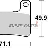 Накладки -BREMBO- 07SU27RC, Kawasaki Versys 650 / Z1000, Suzuki Hayabusa, GSX-R 600 / 750 / 1000