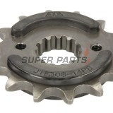 Преден пиньон -JT- JTF308,14RB, 14 зъба, с гумен демпфер, Aprilia Pegaso 650 2007-2009, Pegaso 660 2005-2009, Honda FMX 650 2004-2008, FX 650 1999-2001, NX 650 1989-1991, 1995-2001, SLR 650 1999-2001, Yamaha MT-03 660 2006-2013, XT 660 2004-2016