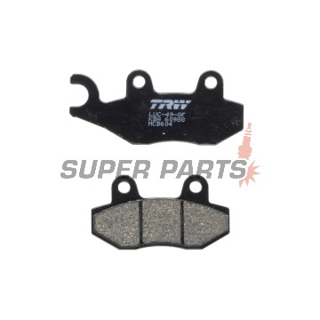 Накладки -TRW- MCB604, Benelli Caffenero 250, Cagiva Canyon, Elefant, Gran Canyon, Navigator, Honda NSR, VT Shadow 125, XL Varadero 125, Kawasaki Ninja 250R, Bayou 400, Brute Force 750, Suzuki Burgman 400, DR Big 800, Triumph Daytona, Speed Triple, Sprint