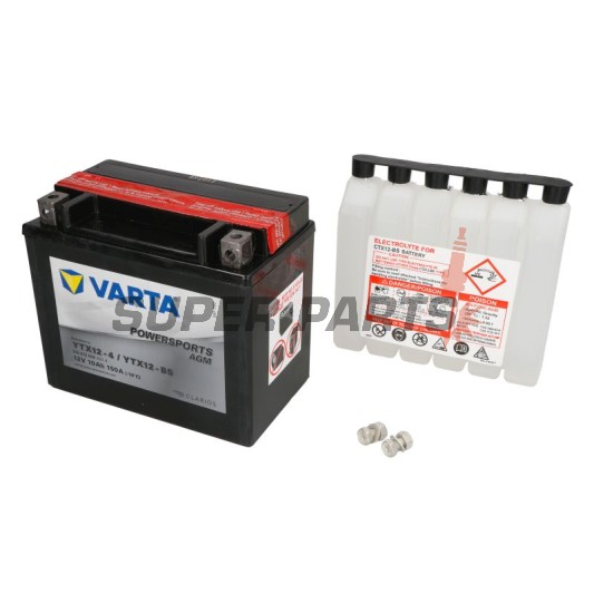 Акумулатор -VARTA- YTX12-BS, 10Ah 12V