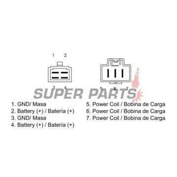 Реле за зареждане -DZE- реле-регулатор, 12V, 50A, HONDA CBR 600 2003-2006